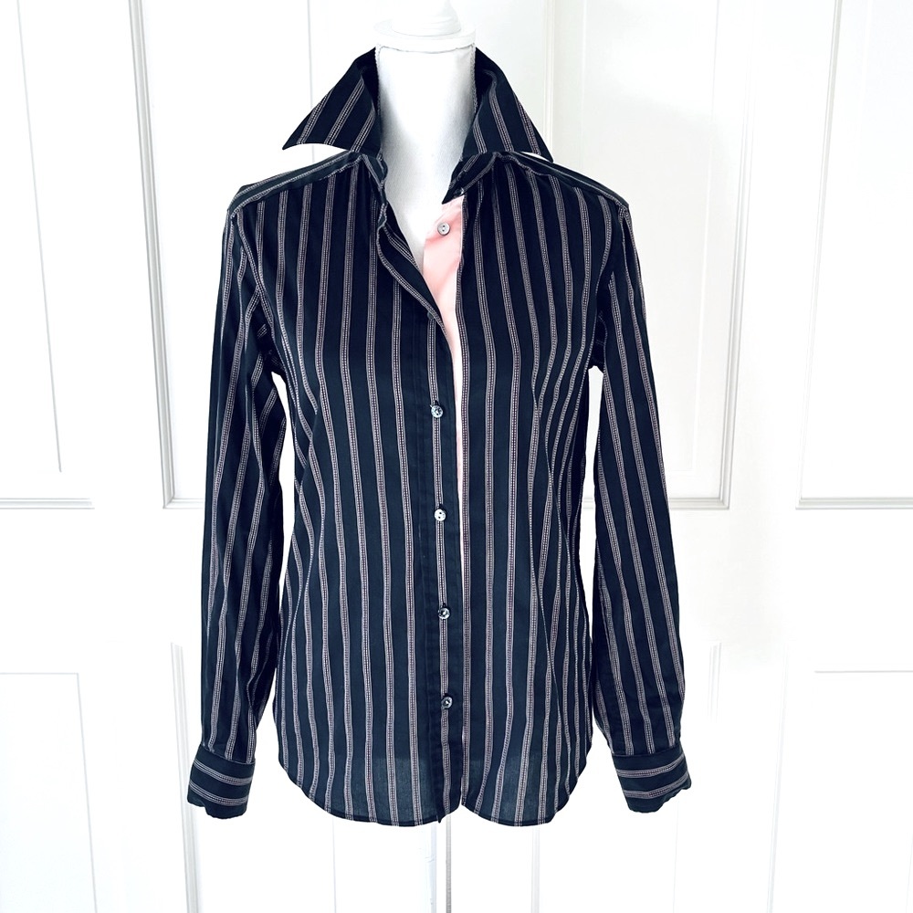 Dolce & Gabbana midnight blue button down shirt 42